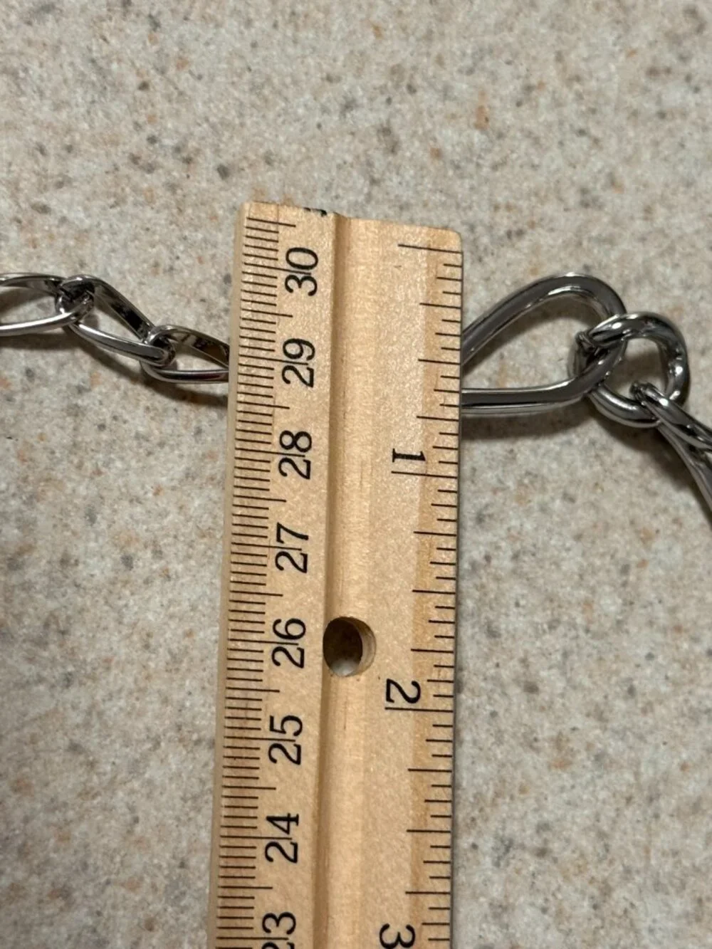 Chico's Silver Chain Metal Belt Eternity Knot Link Gorgeous Marked